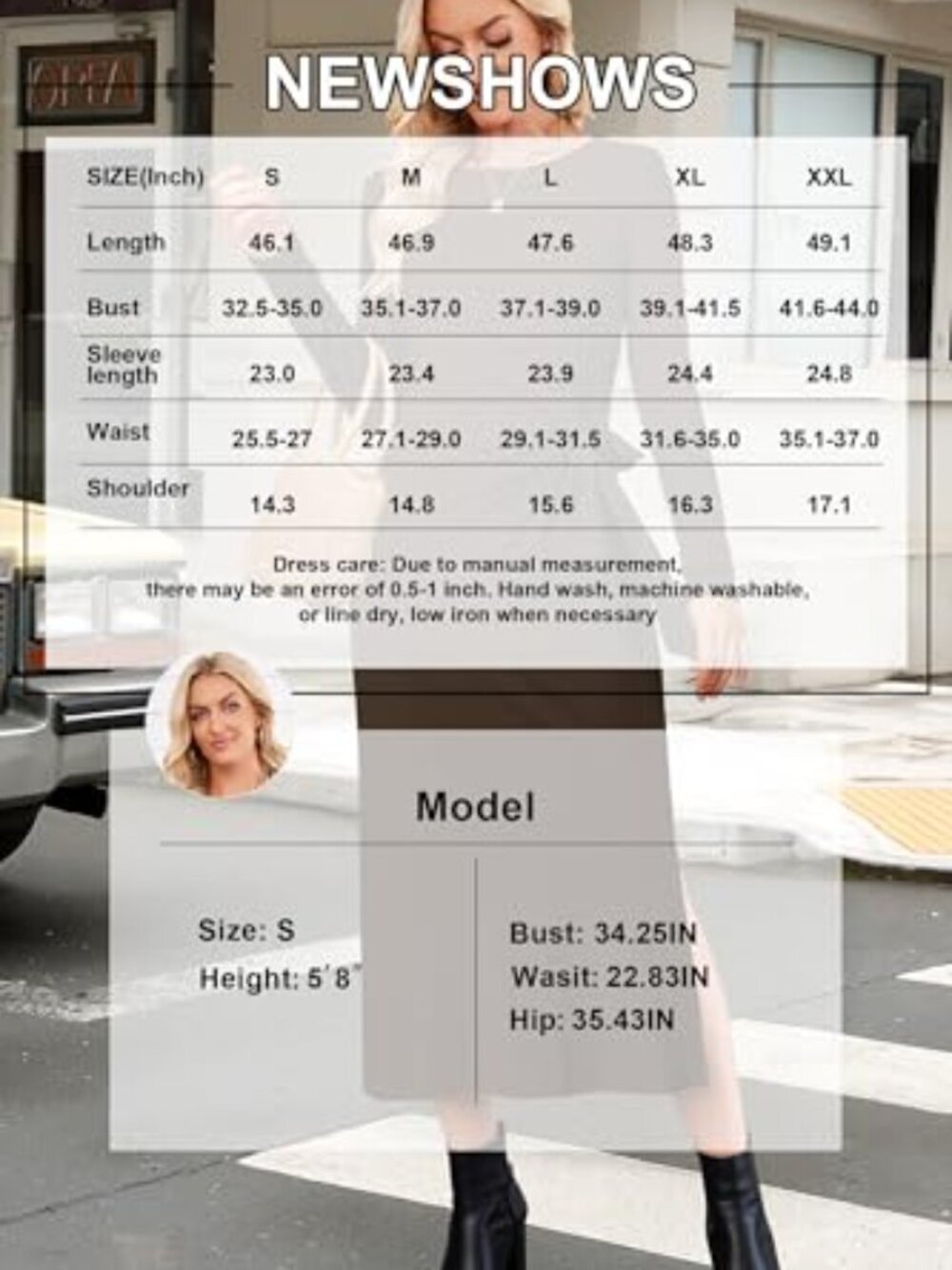 🆕 Womens Casual Short/Long Sleeve Crewneck T Shirt Maxi Dress Tie Waist Slit - Picture 6 of 6